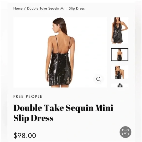 Free People Double Take Sequin Mini Dress XS - Picture 11 of 16